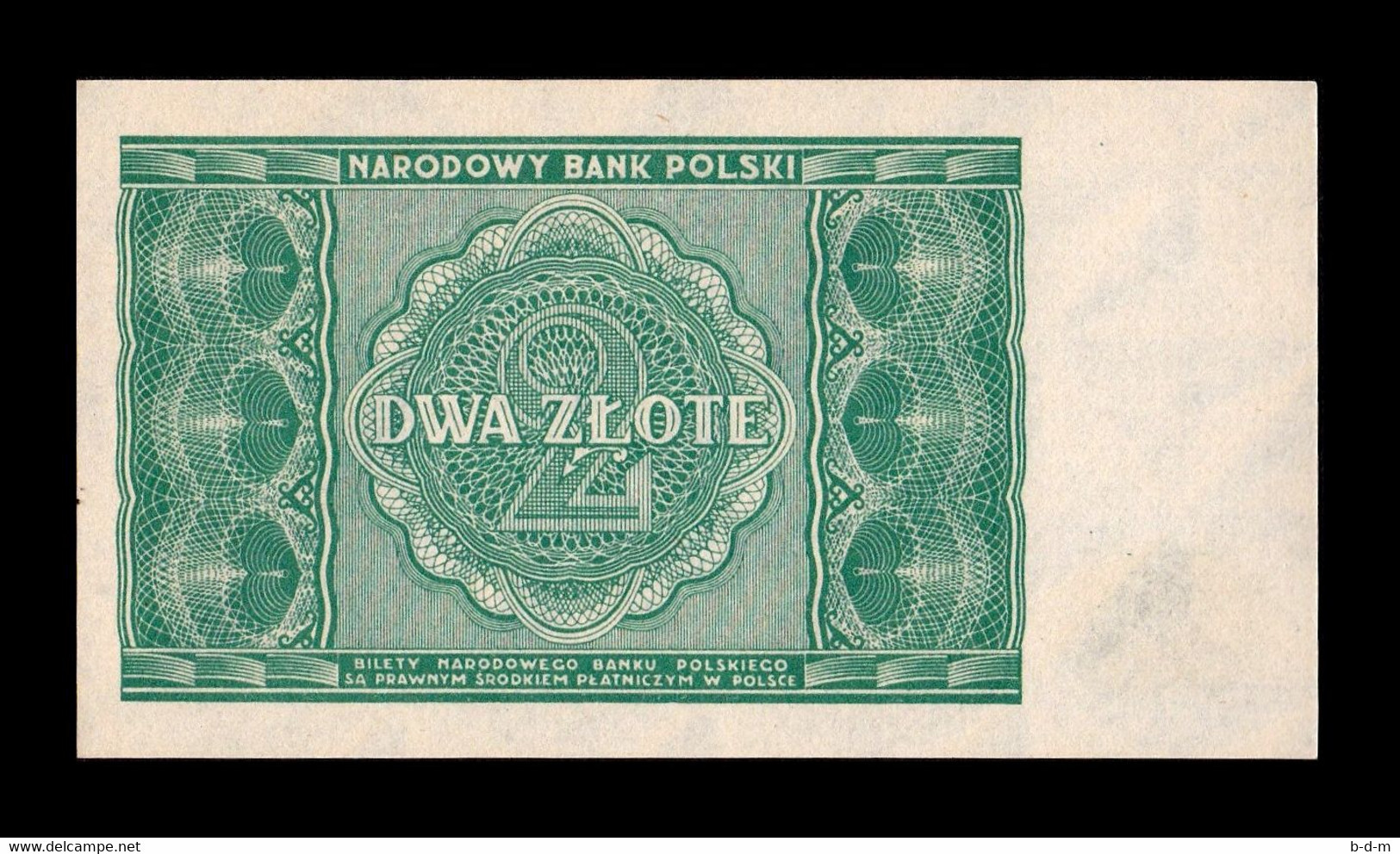 Polonia Poland 2 Zlote 1946 Pick 124 SC UNC - Polonia