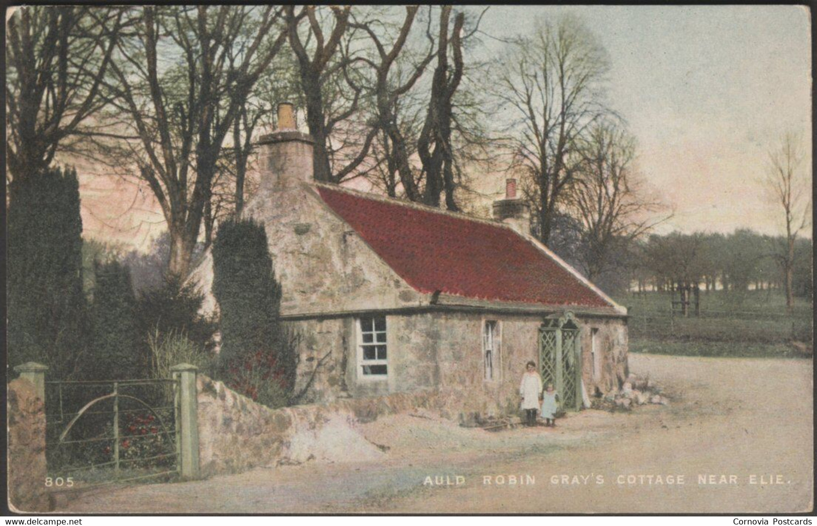 Auld Robin Gray's Cottage, Near Elie, Fife, 1906 - Nimmo Postcard - Fife