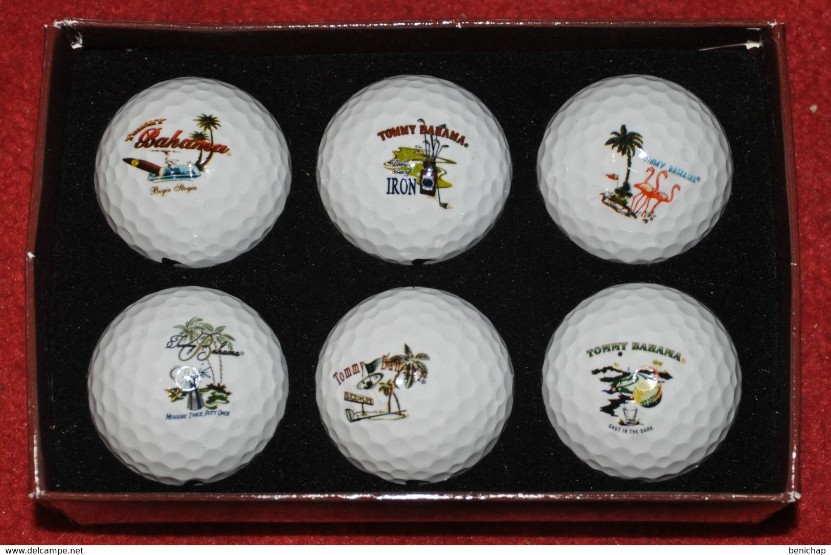 Collector 6 NIKE Precisor Power Distance Soft Island Golf Balls - Tommy Bahama. - Uniformes Recordatorios & Misc