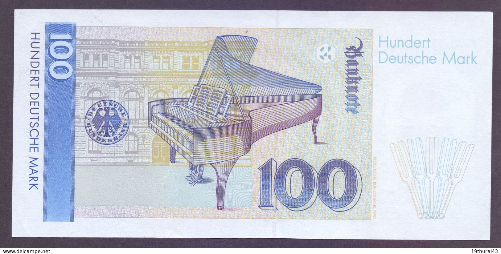 Deutschland, 100.- DM 1989 AN....D0, Rosenberg 300a, Unc., Selten - 100 Deutsche Mark
