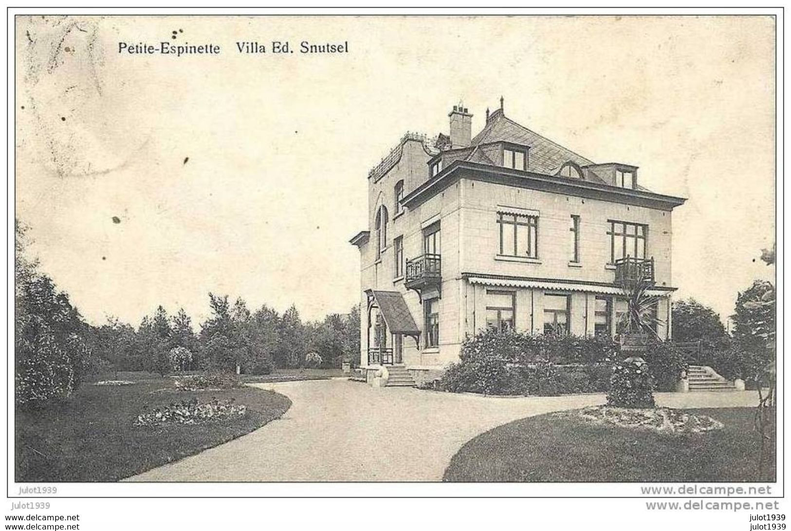 PETITE - ESPINETTE ..-- VL. Brt ..--  Villa SNUTSEL . 1913 Vers BXL ( Mr Mme GOOSSENS ) . Voir Verso . - St-Genesius-Rode