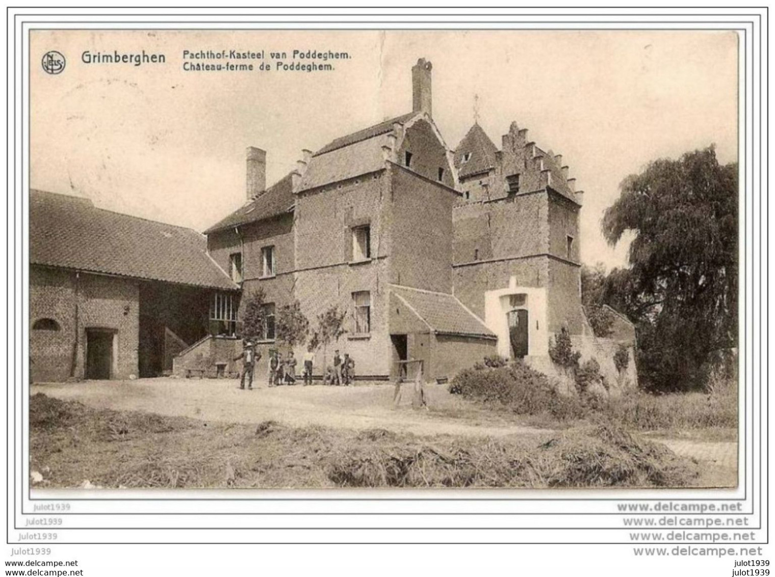 GRIMBERGEN ..-- Château - Ferme . 1913 Vers CARLSBOURG ( Mr Maurice WILLIOT ) . Voir Verso . - Grimbergen