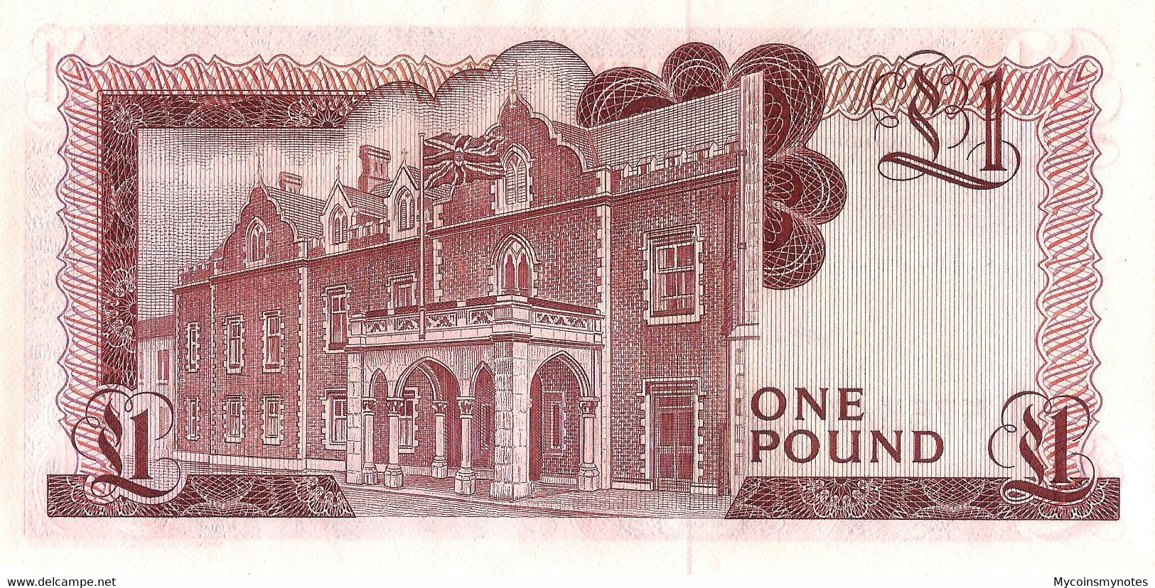 GIBRALTAR, £1 POUND, 1988, P20e, Q. Elizabeth II, UNC - Gibraltar