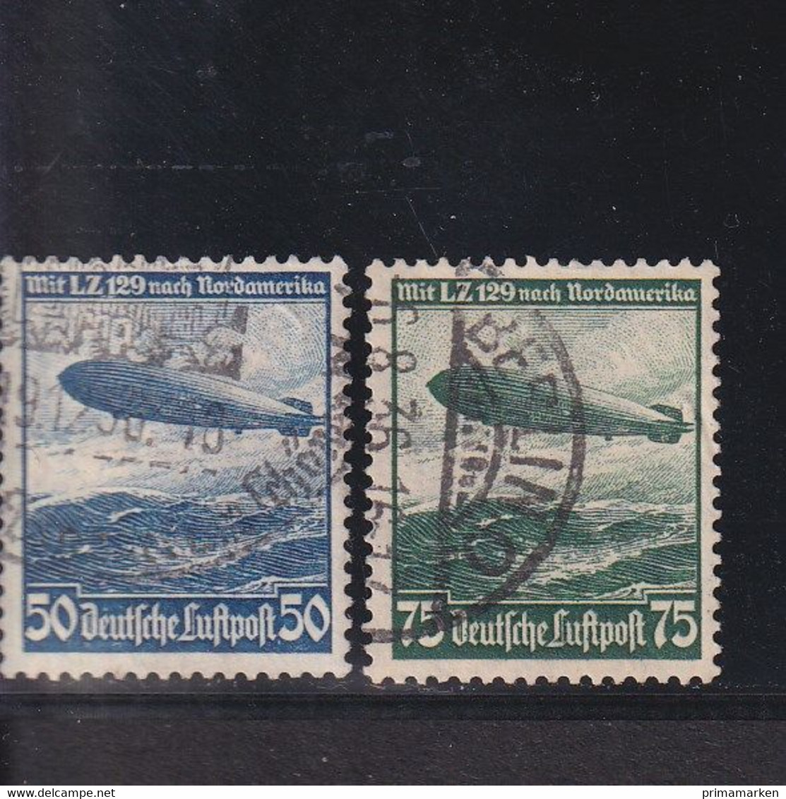 RAL2 /  Deutsches Reich  606 / 607 Zeppelin  /  Rundstempel Ua. Berlin - Oblitérés