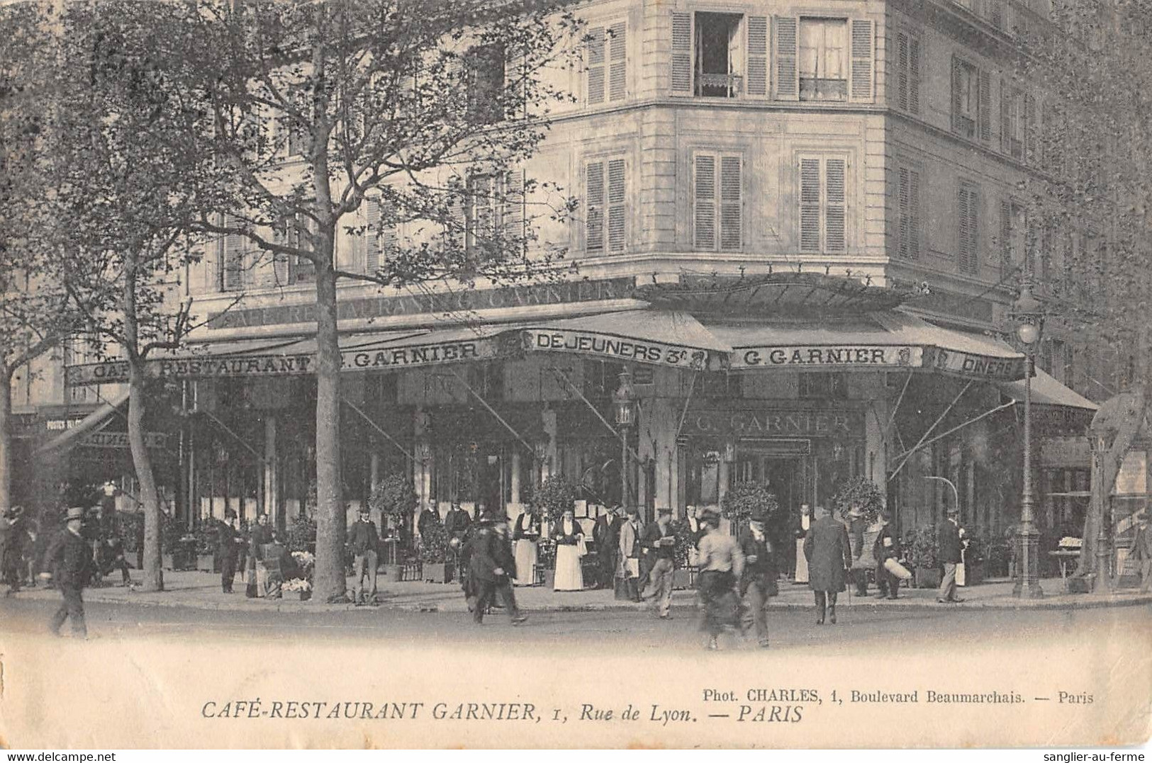 CPA 75 PARIS XIIe PARIS CAFE RESTAURANT GARNIER RUE DE LYON - Paris (12)