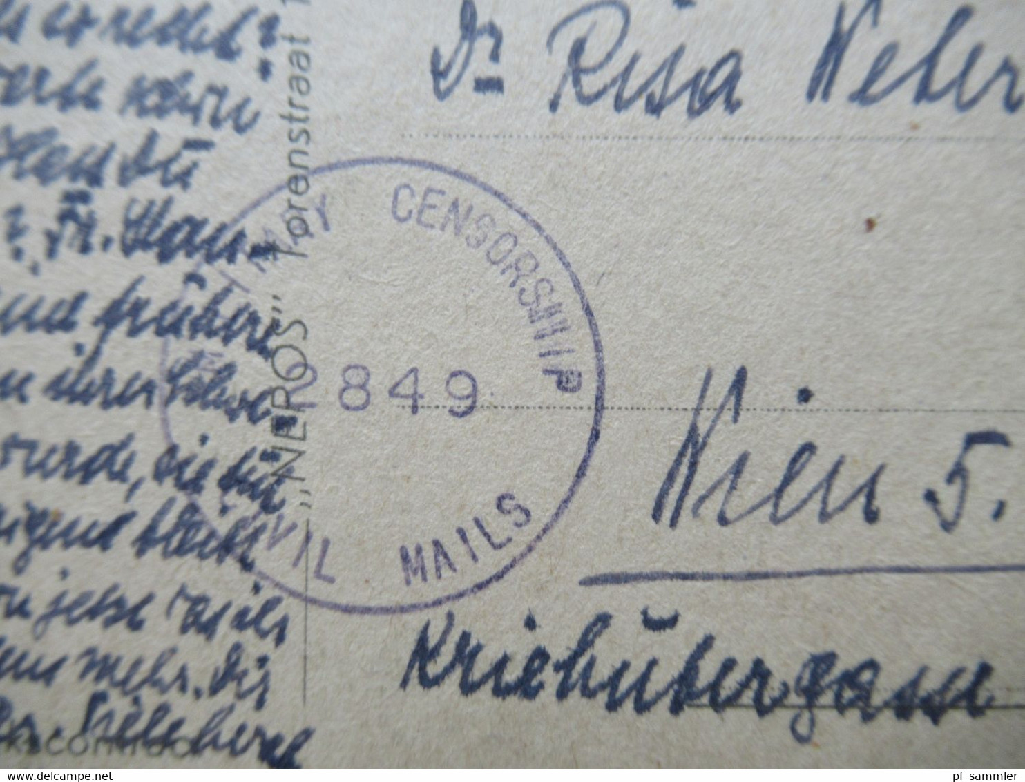 Österreich 1946 Zensur Military Censorship 2849 Civil Mails Künstler AK Jan Steen Le Contrat De Mariage / Alte Meister - Storia Postale