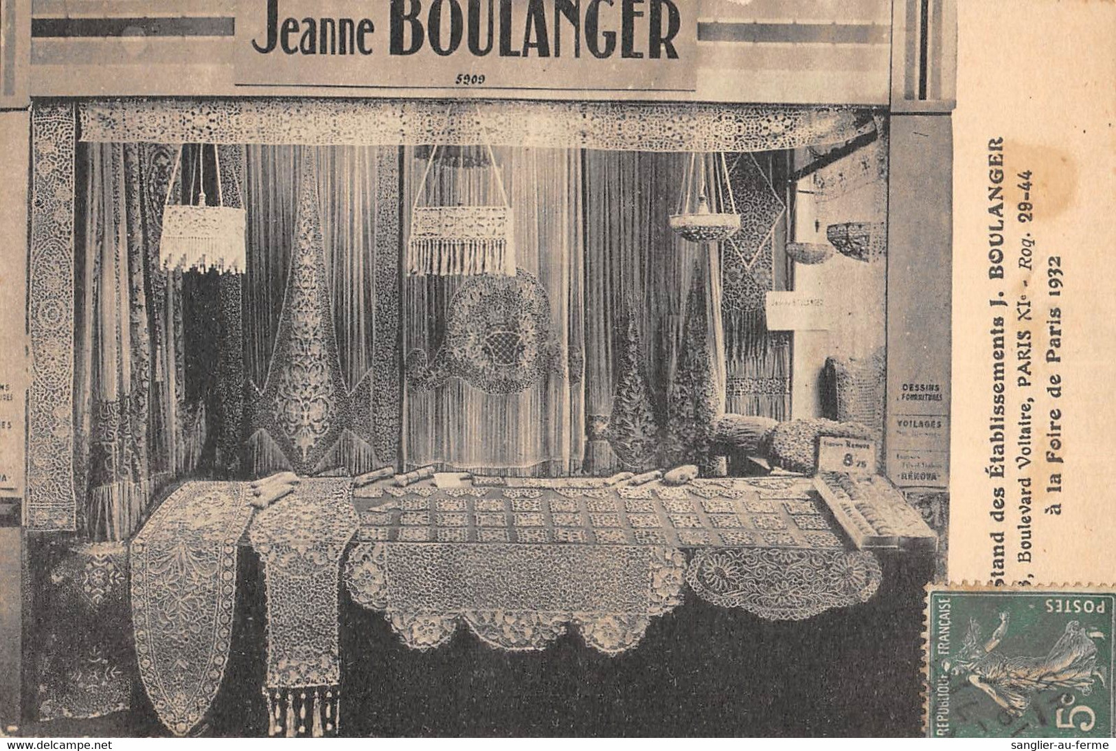 CPA 75 PARIS XIe PARIS BOULEVARD VOLTAIRE JEANNE BOULANGER ETABLISEMENT - Distretto: 11