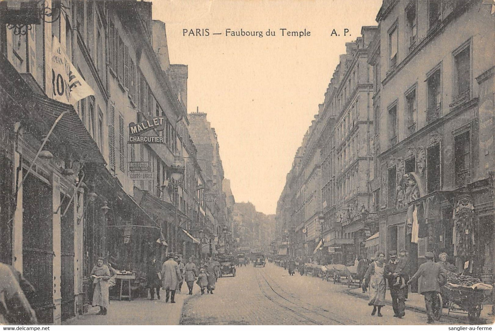 CPA 75 PARIS XIe PARIS FAUBOURG DU TEMPLE - Arrondissement: 11
