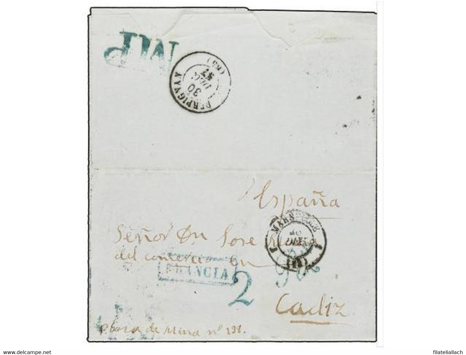 SPAIN: PREPHILATELIC MARKS  DP05 CATALUÑA - ...-1850 Prefilatelia