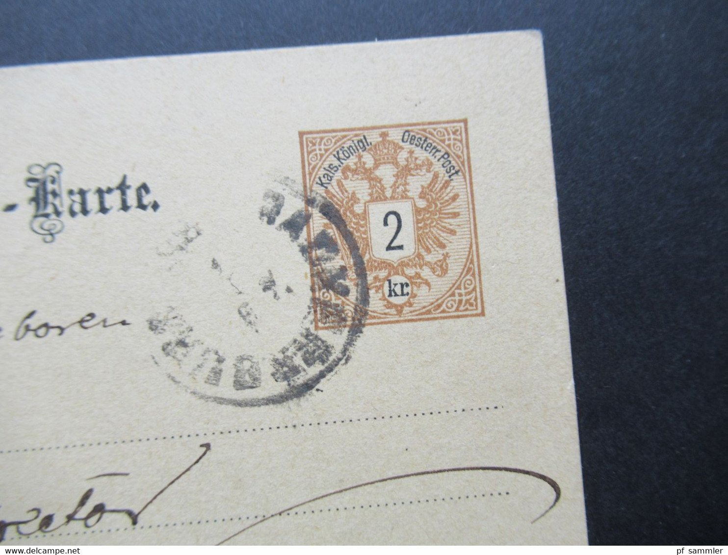 Österreich 1888 Ganzsache Correspondenz Karte Ank. Stempel Wien Landstr. Hauptstr. - Brieven En Documenten