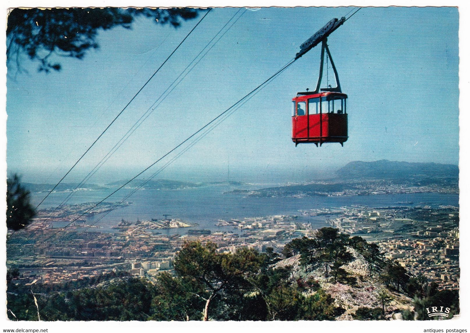 Carte Postale Marianne De Cocteau Nevers Nièvre Gare Du Téléphérique Du Super Toulon Var - 1961 Marianni Di Cocteau