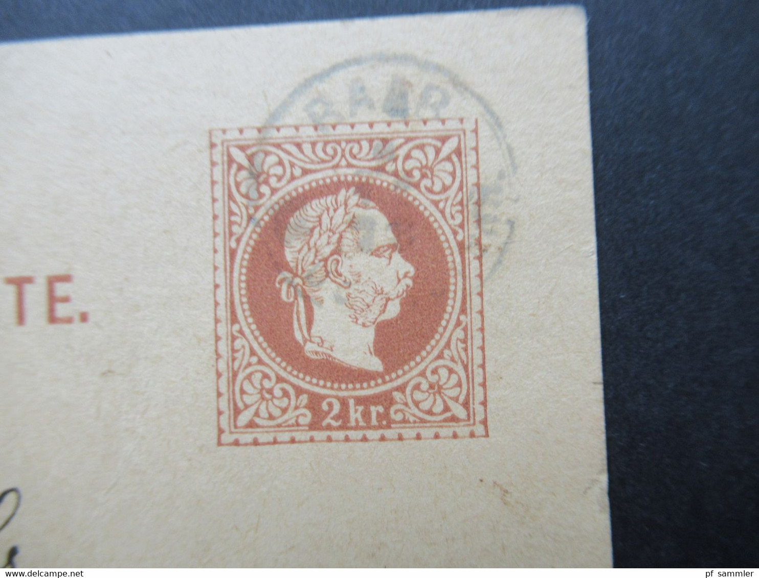 Österreich 1878 Ganzsache Correspondenz Karte Fingerhut Stempel Raab Nach Ried Mit Ank. Stempel - Brieven En Documenten