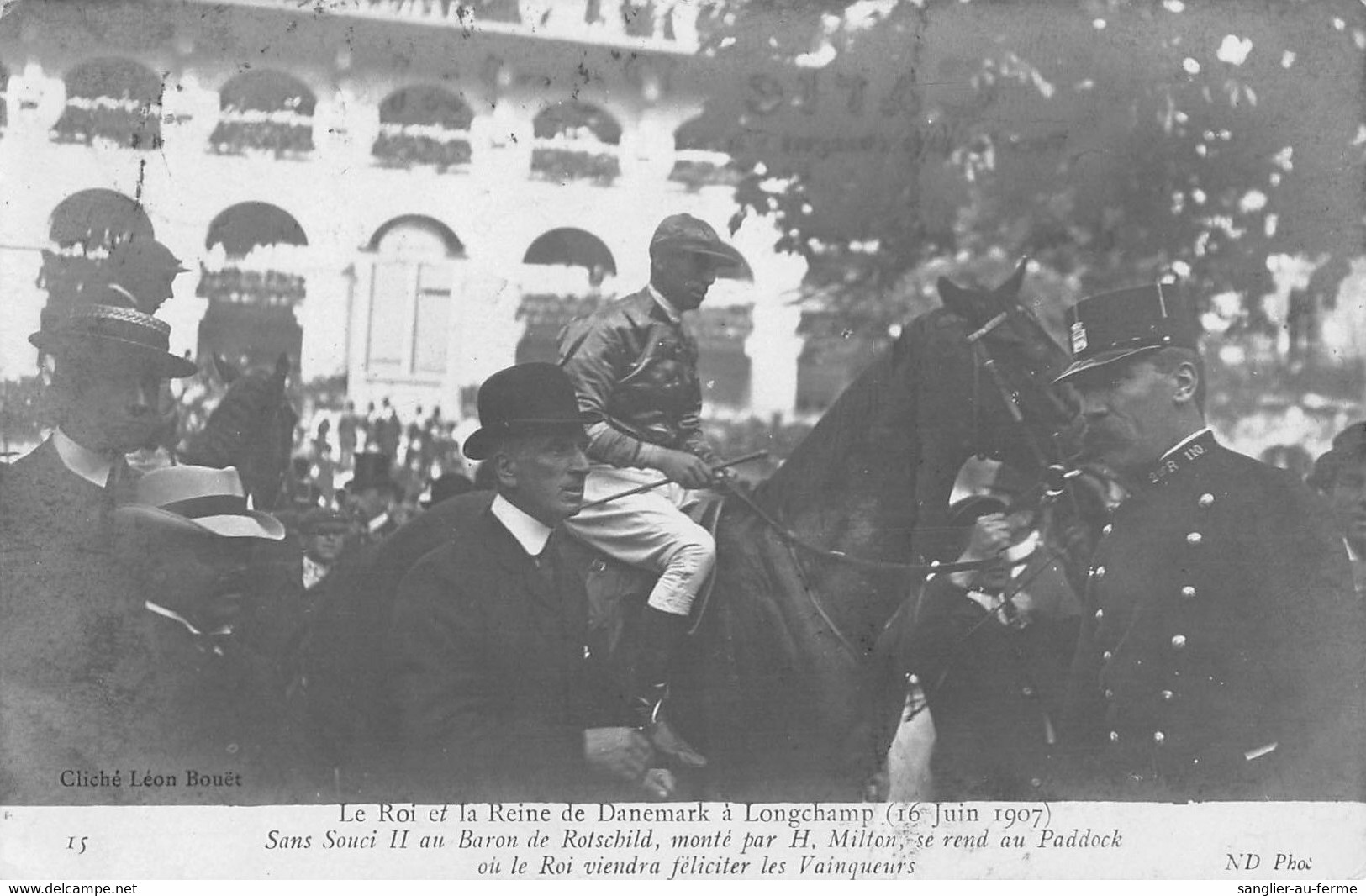 CPA 75 PARIS LE ROI ETLA REINE DU DANEMARK A LONGCHAMP - Other & Unclassified