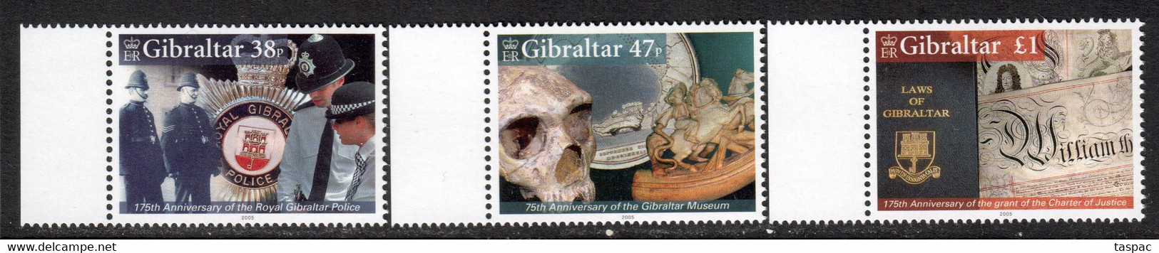 Gibraltar 2005 Mi# 1130-1132 ** MNH - Anniversaries - Gibilterra