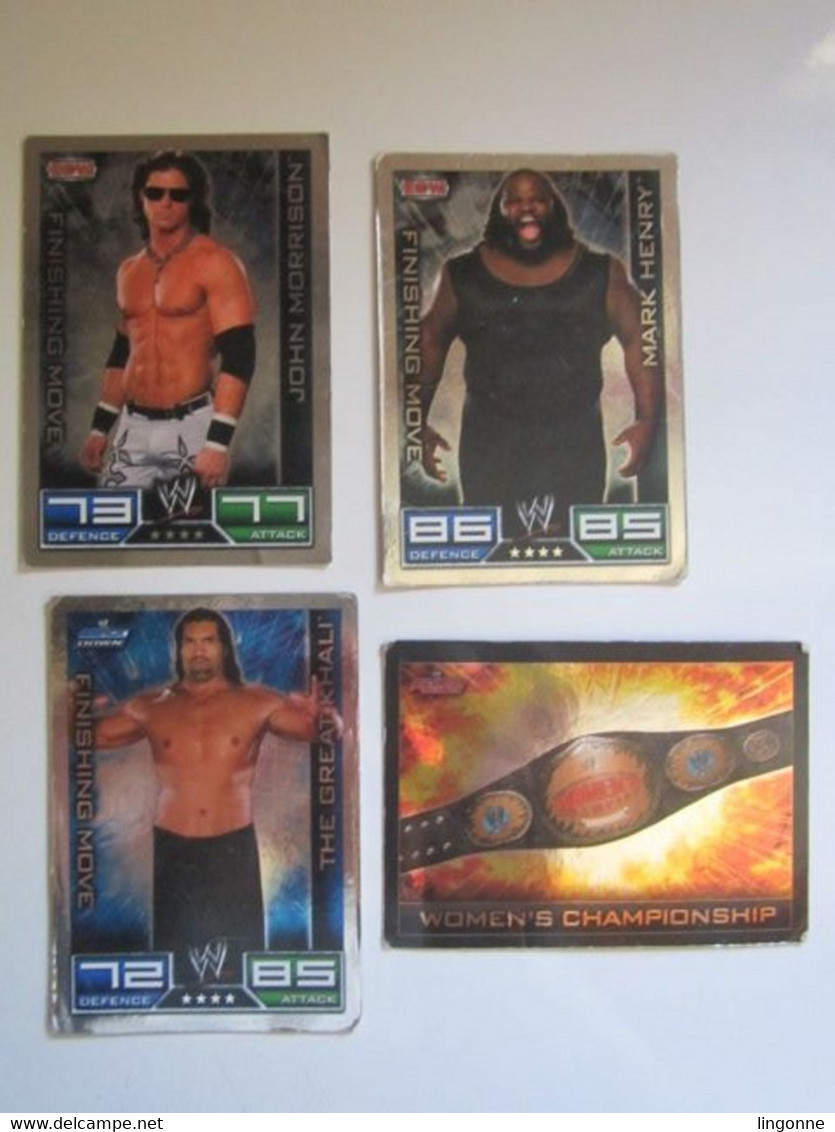 4 Carte De Catch TOPPS SLAM ATTAX Trading Card Game TITLE CARD - FINISHING MOVE - Trading Cards