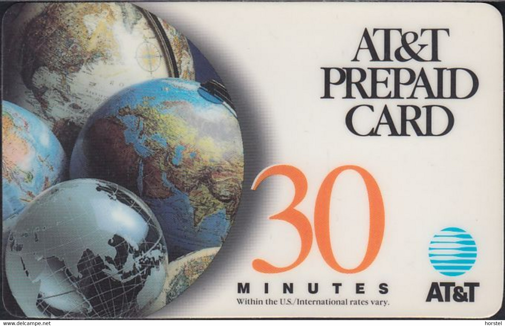 USA - AT&T - Prepaid Card - World - 30 Minutes - AT&T