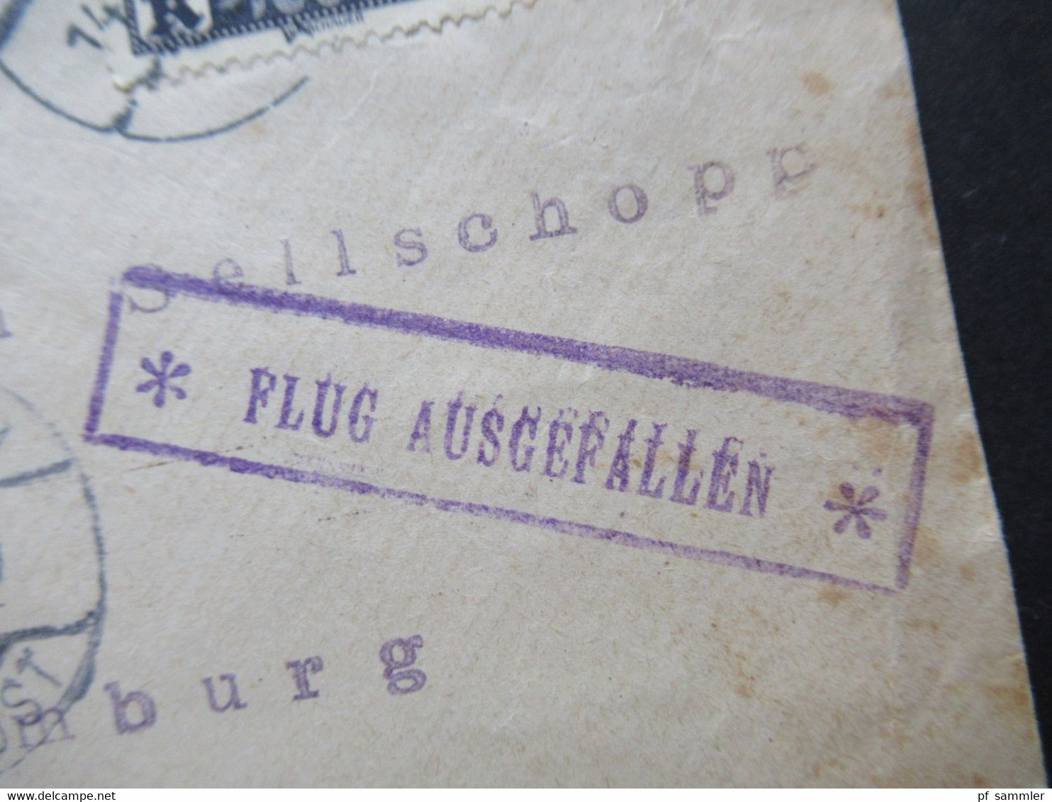 Österreich 1922 Flugpostmarken Einschreiben Wien 1 Mit Flugpost über Strassburg Stp.* Flug Ausgefallen * An Sellschopp - Covers & Documents