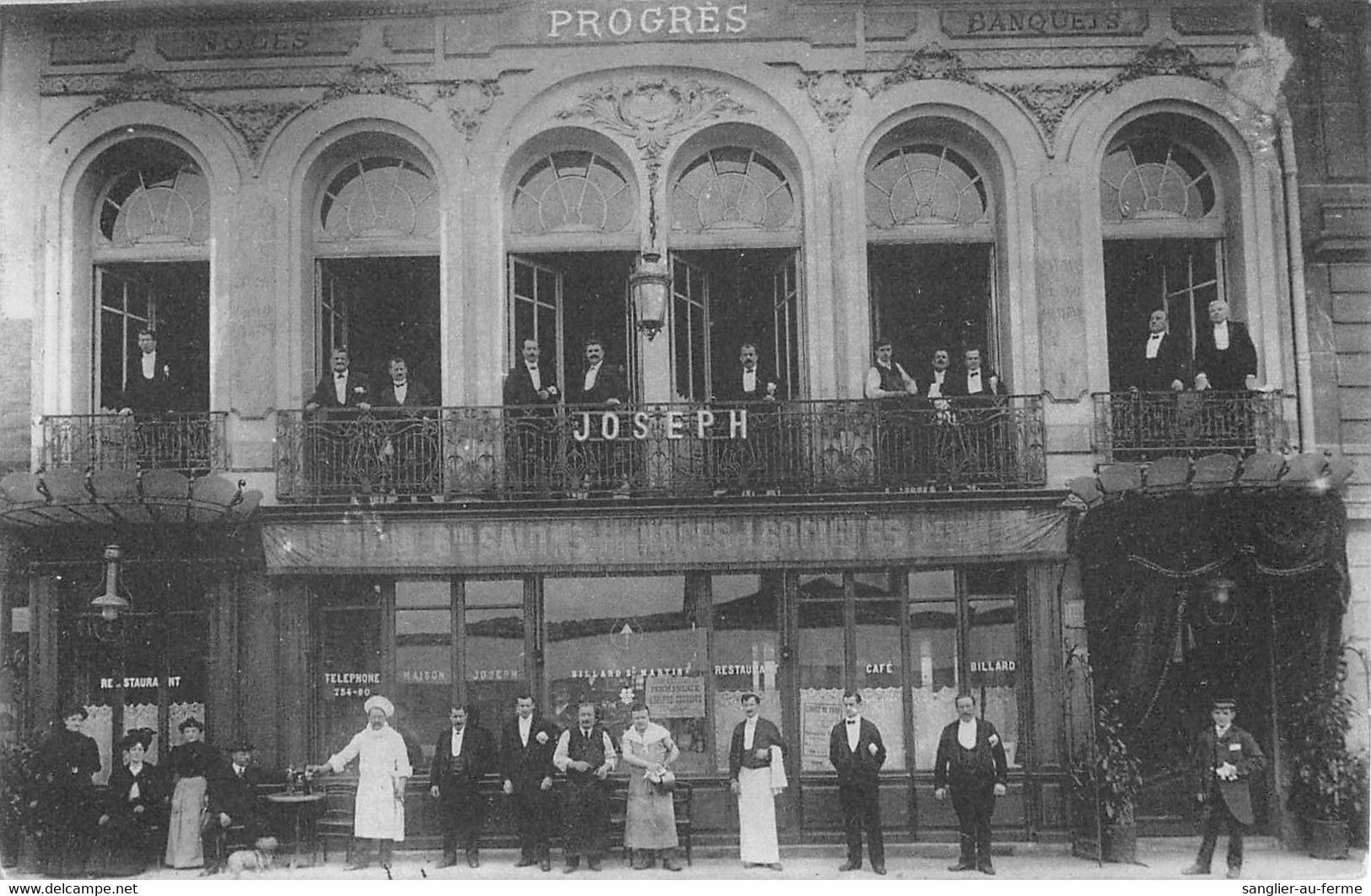 CPA 75 PARIS FACADE DU MAGASIN RESTAURANT JOSEPH LE PROGRES CERTAINEMENT RUE LECOURBE A PARIS - Other & Unclassified