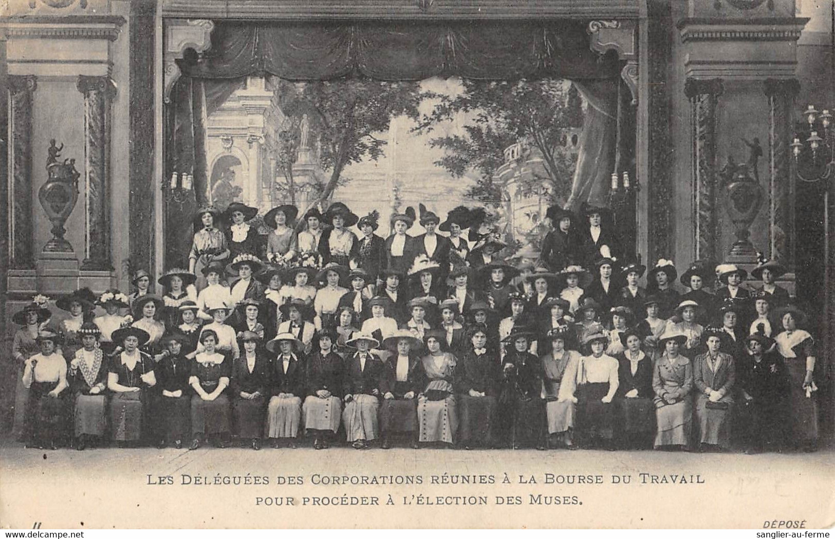 CPA 75 PARIS LES DELEGUES DES CORPORATONS REUNIES A LA BOURSE DU TRAVAIL ECLECTION DES MUSES - Other & Unclassified