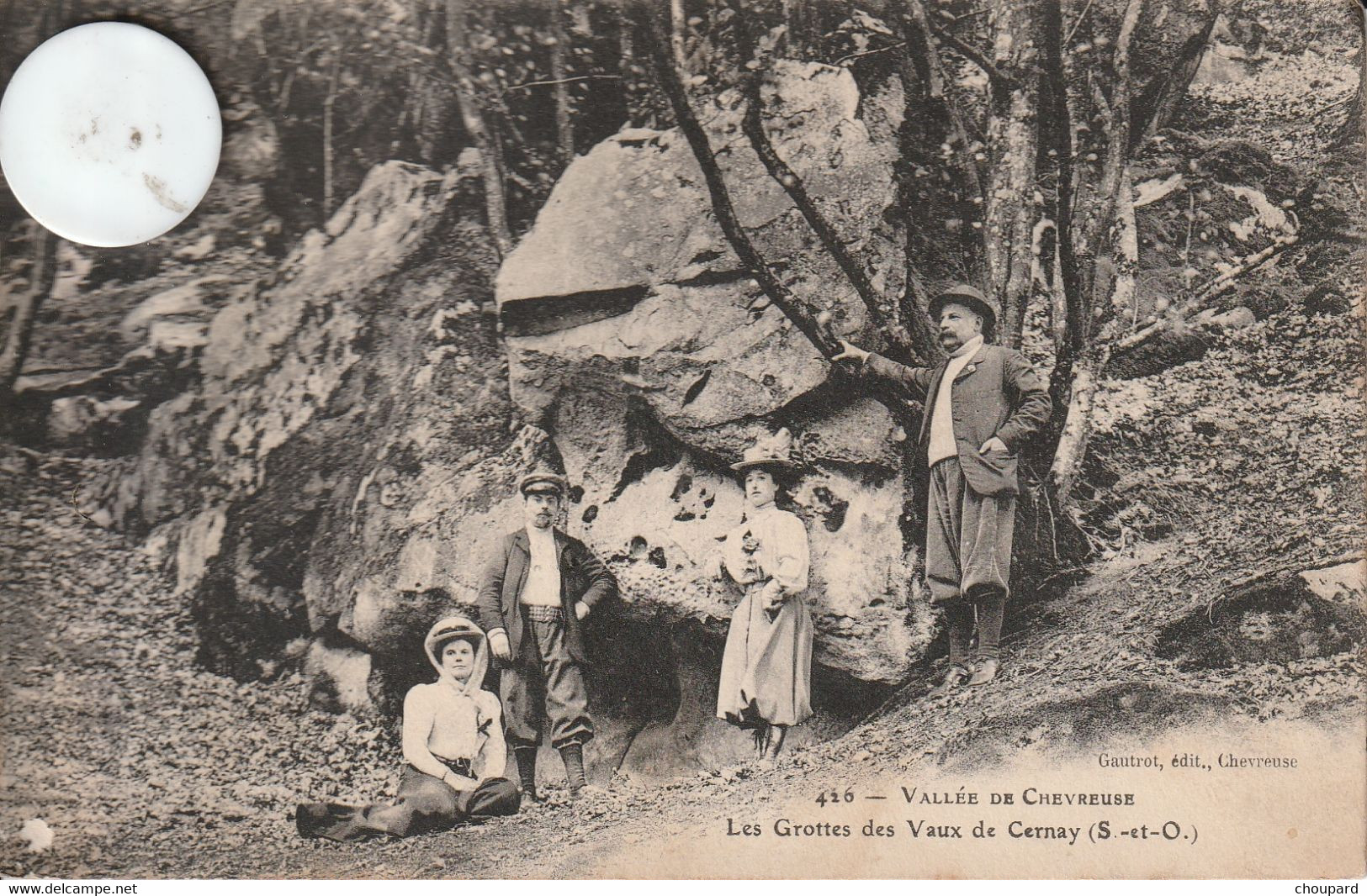 78 - Carte Postale Ancienne De  CHEVREUSE   Les Grottes Des Vaux De Cernay - Chevreuse