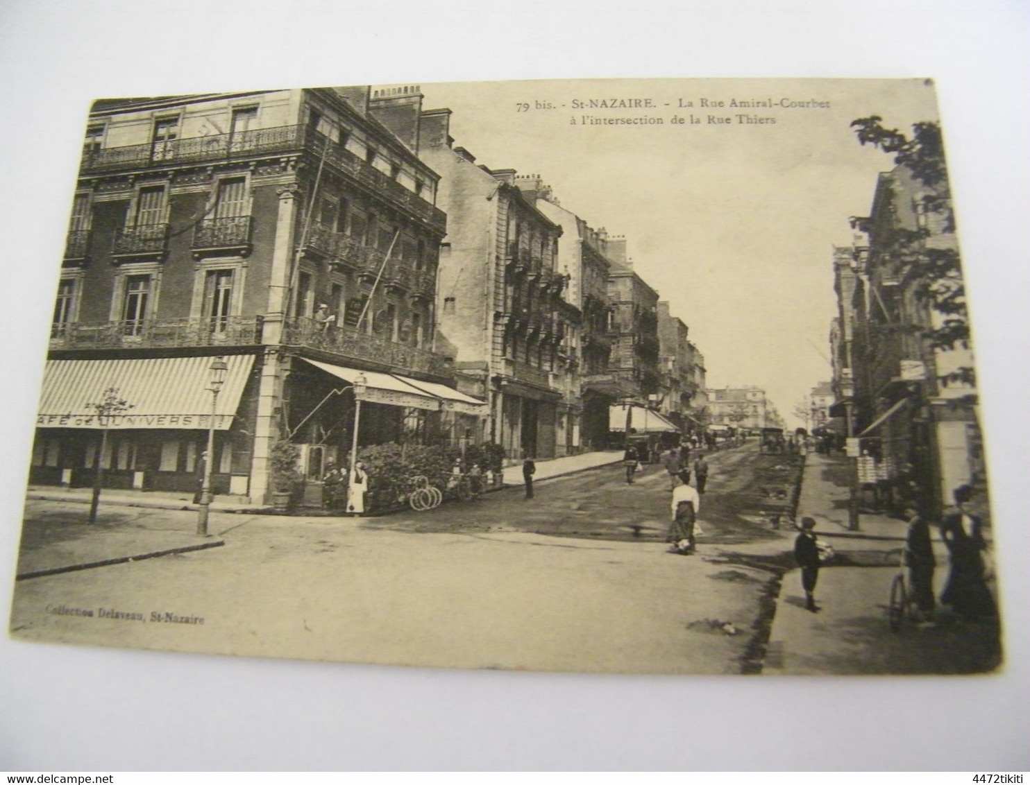 CPA - St Saint Nazaire (44) - Rue Amiral Courbet - Rue Thiers - Café De L'Univers - 1910 - SUP  (FJ  92) - Saint Nazaire