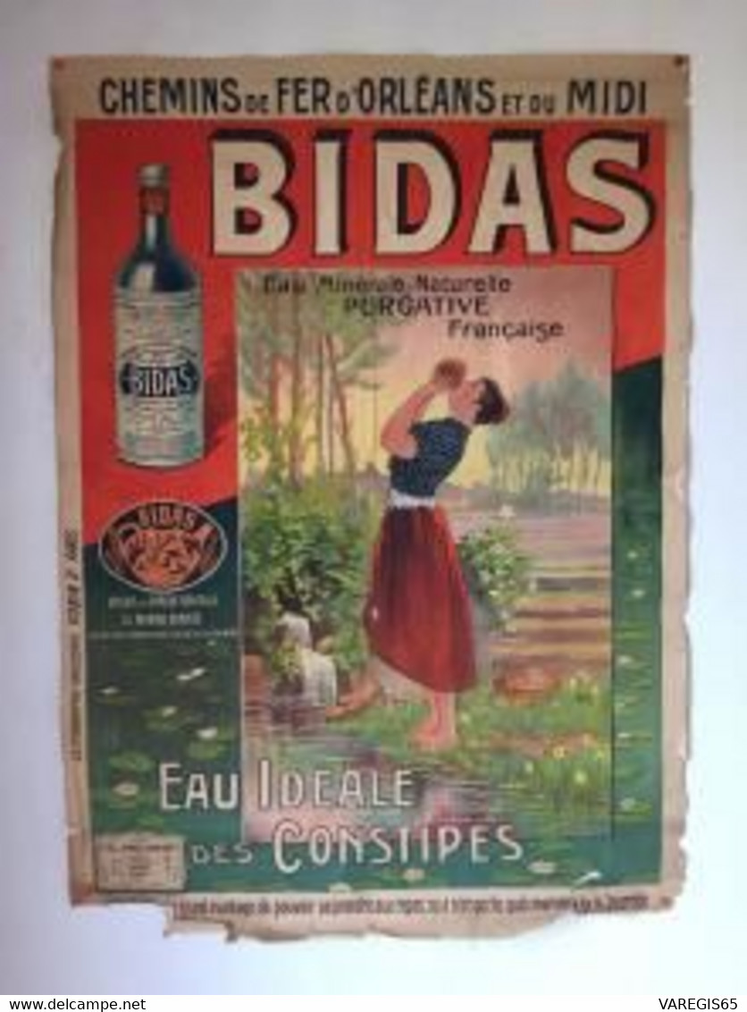 SOURCE DE BIDAS - S.A. D'EXPLOITATION DE L' EAU MINERALE  - RARE ACTION DE 100 FRANCS - PETIT TIRAGE A 750ex - COMPLETE - Otros & Sin Clasificación