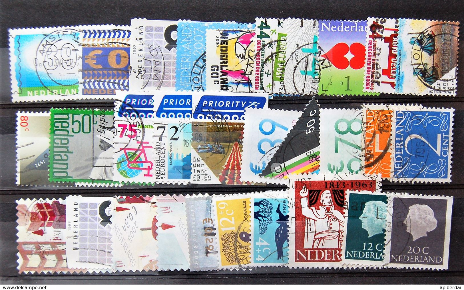 Nederland Pays Bas - Small Batch Of 30 Stamps Used XXI - Collections