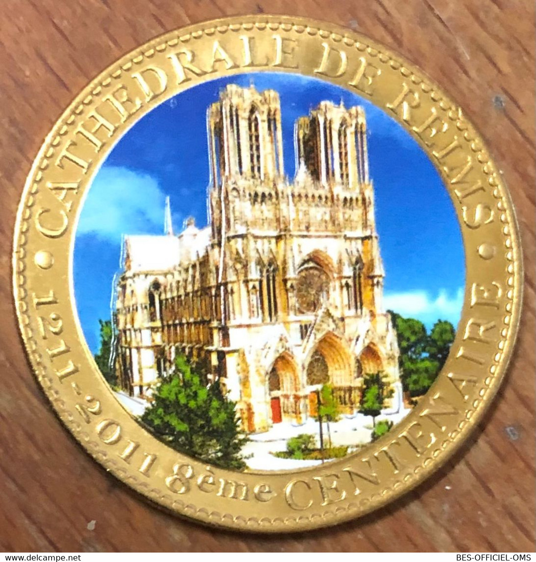 51 REIMS LA CATHÉDRALE AB 2011 MÉDAILLE SOUVENIR ARTHUS BERTRAND JETON TOURISTIQUE MEDALS TOKENS COINS - 2011