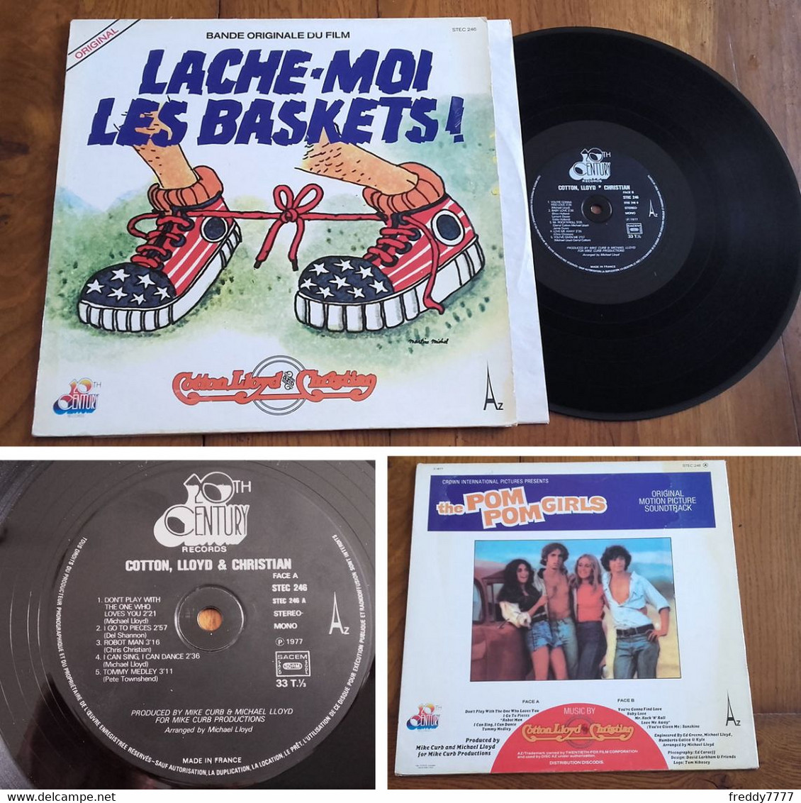 RARE French LP 33t RPM (12") BOF "LACHE-MOI LES BASKETS" (Del Shannon, Pete Townshend/The Who, 1977) - Filmmuziek