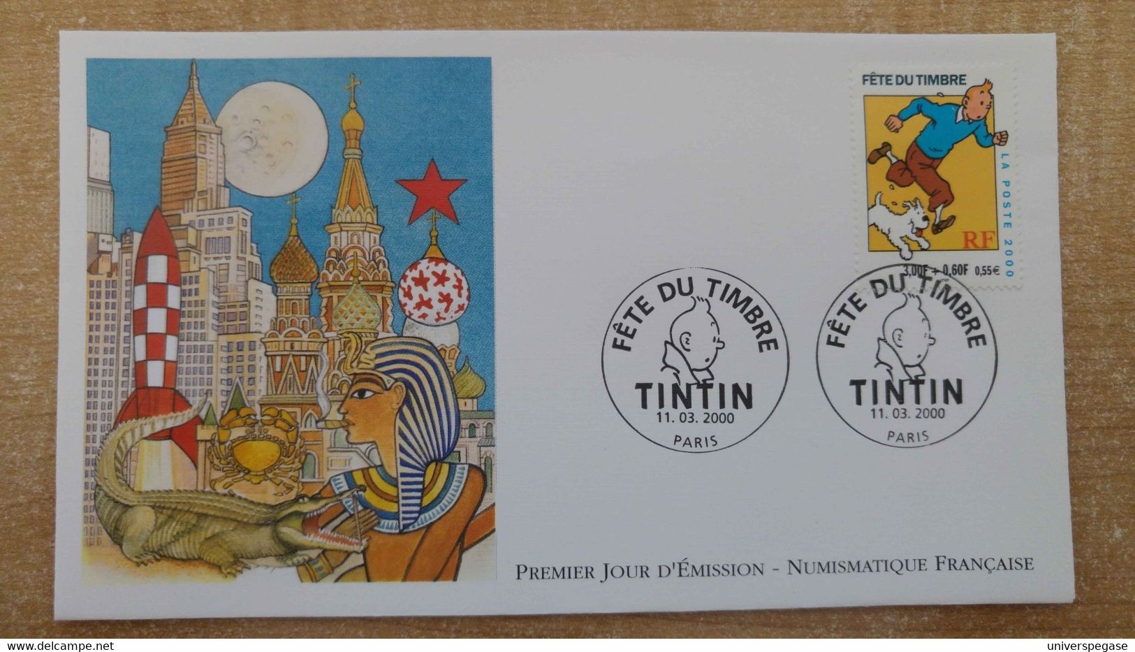 FDC N°3304 : Fête Du Timbre. Tintin Et Milou. Carnet. - 2000-2009