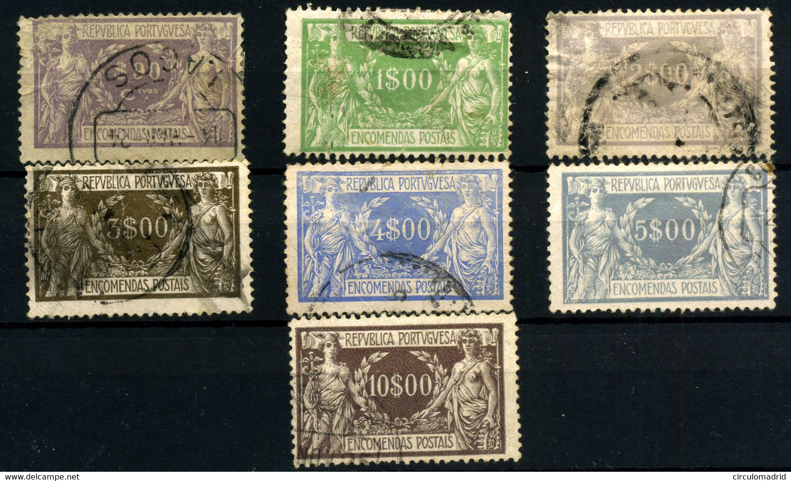 Portugal (Paquetes Postales) Nº 11/17 - Used Stamps