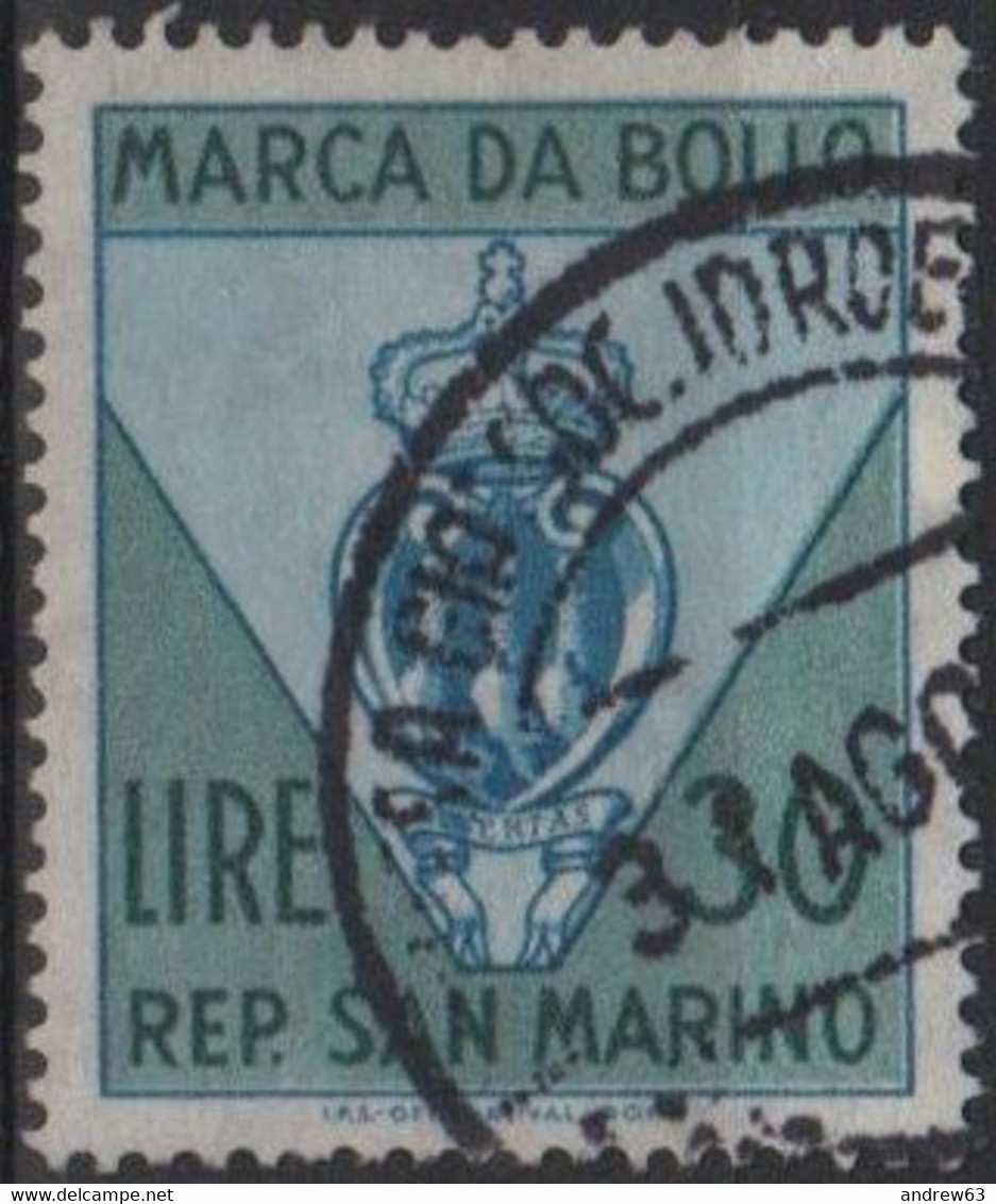 Repubblica Di San Marino - MARCA DA BOLLO - REVENUE - LIRE 30 - Usata - Used - Other & Unclassified