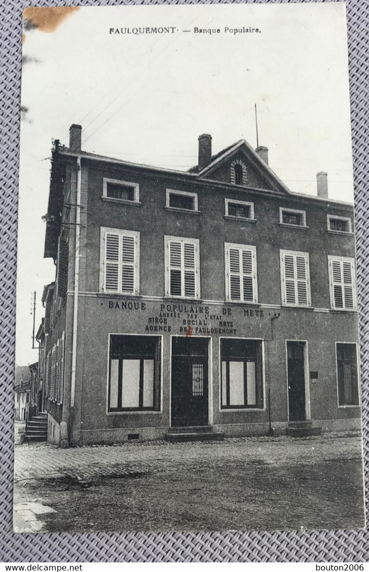 Fauquemont 1940 Banque Populaire De Metz - Faulquemont