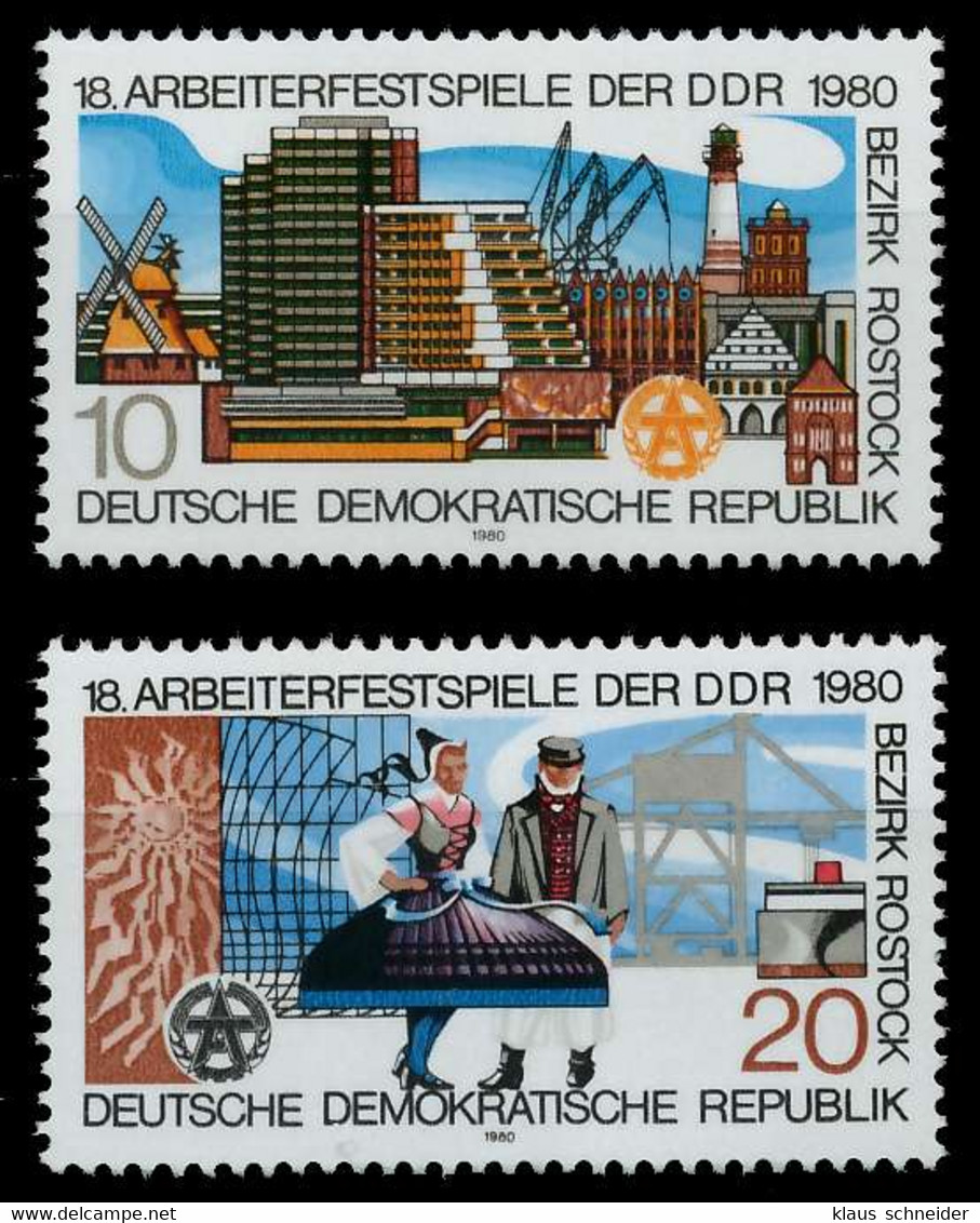 DDR 1980 Nr 2514-2515 Postfrisch X1964D6 - Unused Stamps