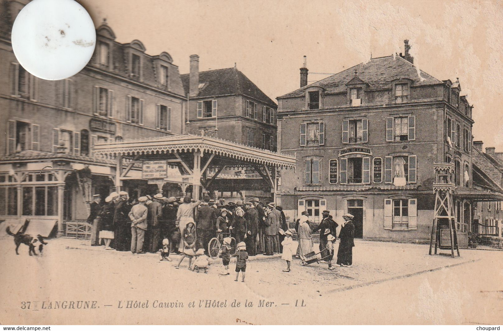 14 - Carte Postale Ancienne De  LAGRUNE  L'Hotel Cauvin Et L'Hotel De La Mer - Other & Unclassified