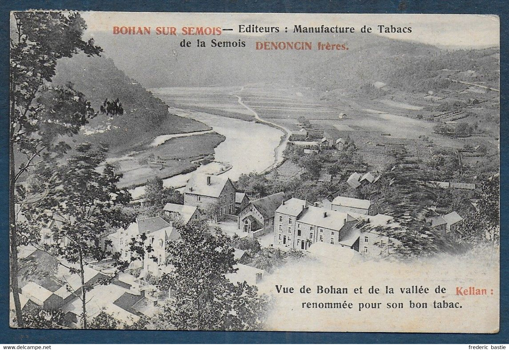 Préo  NAMUR 1925  Sur Carte De BOHAN - Tabac Denoncin Frères - Typo Precancels 1922-31 (Houyoux)