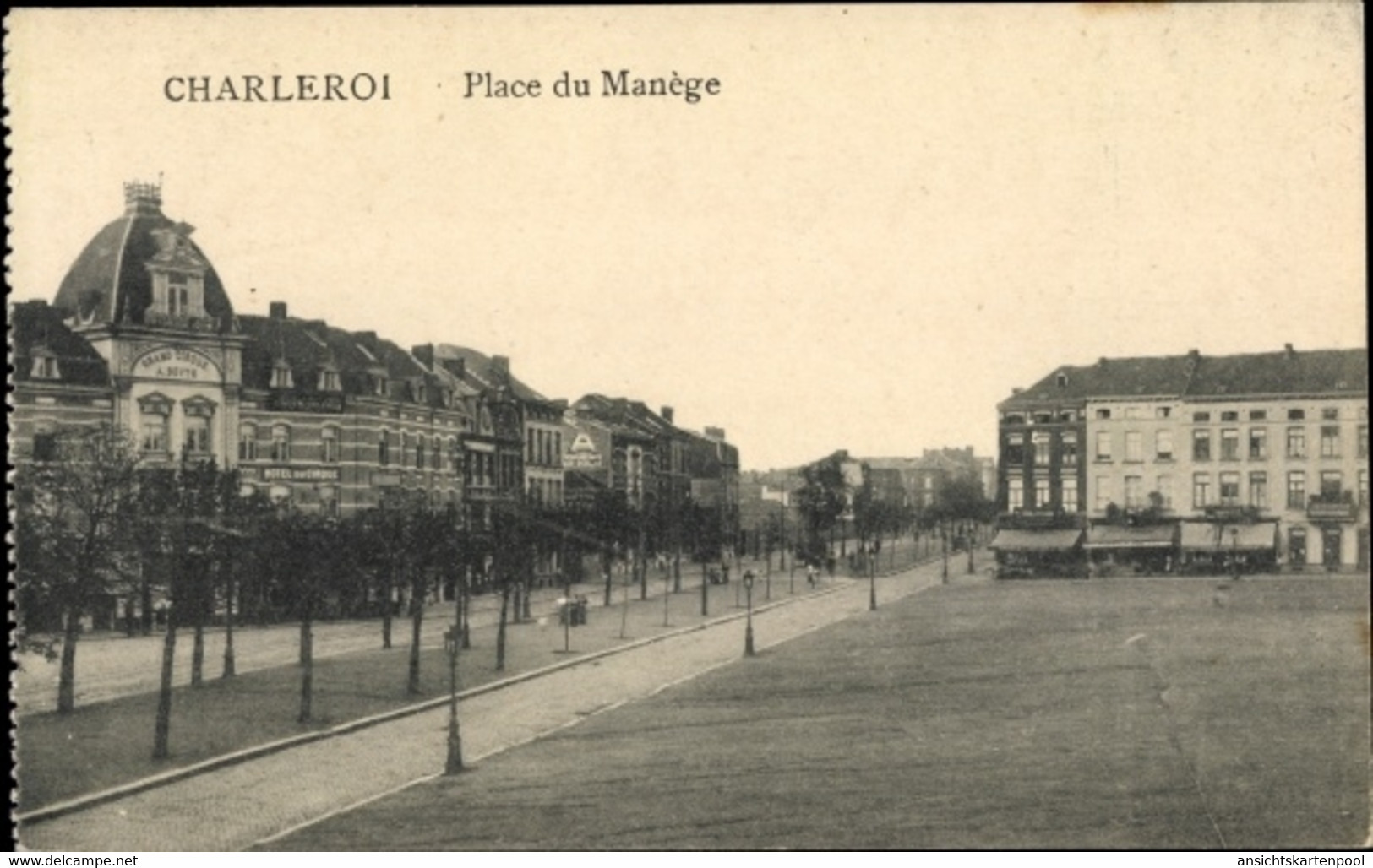 CPA Charleroi Wallonien Hennegau, Place Du Manege - Otros & Sin Clasificación