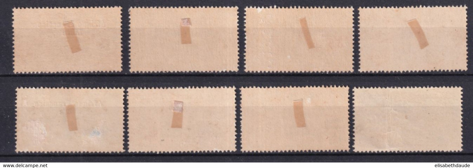 AEF - FRANCE LIBRE - 1940 - POSTE AERIENNE YVERT N° 14/21 * MH - COTE = 800 EUR. - Unused Stamps