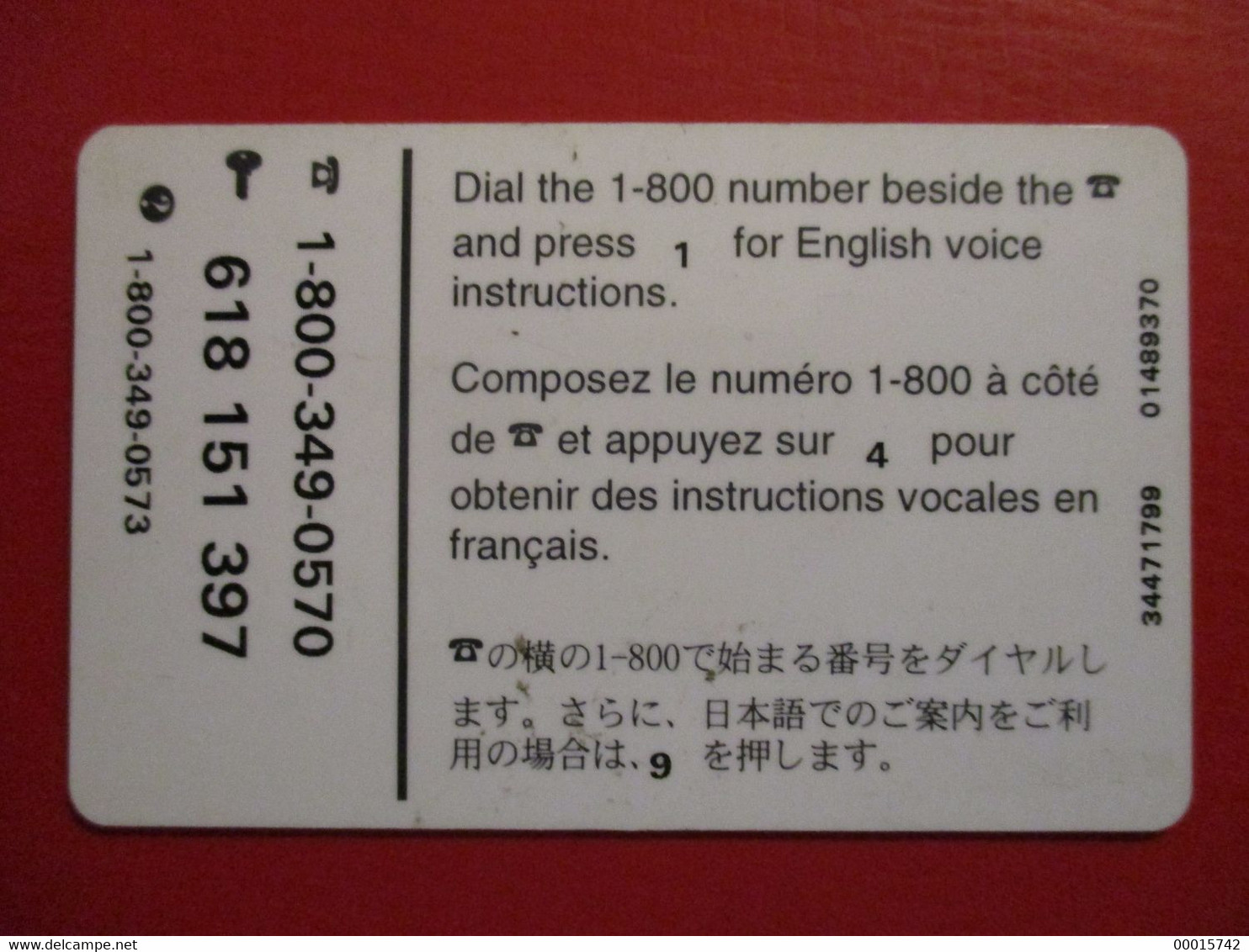 PHONECARD - PHONE LINE INTERNATIONAL 20$  D-0086 - Origine Sconosciuta