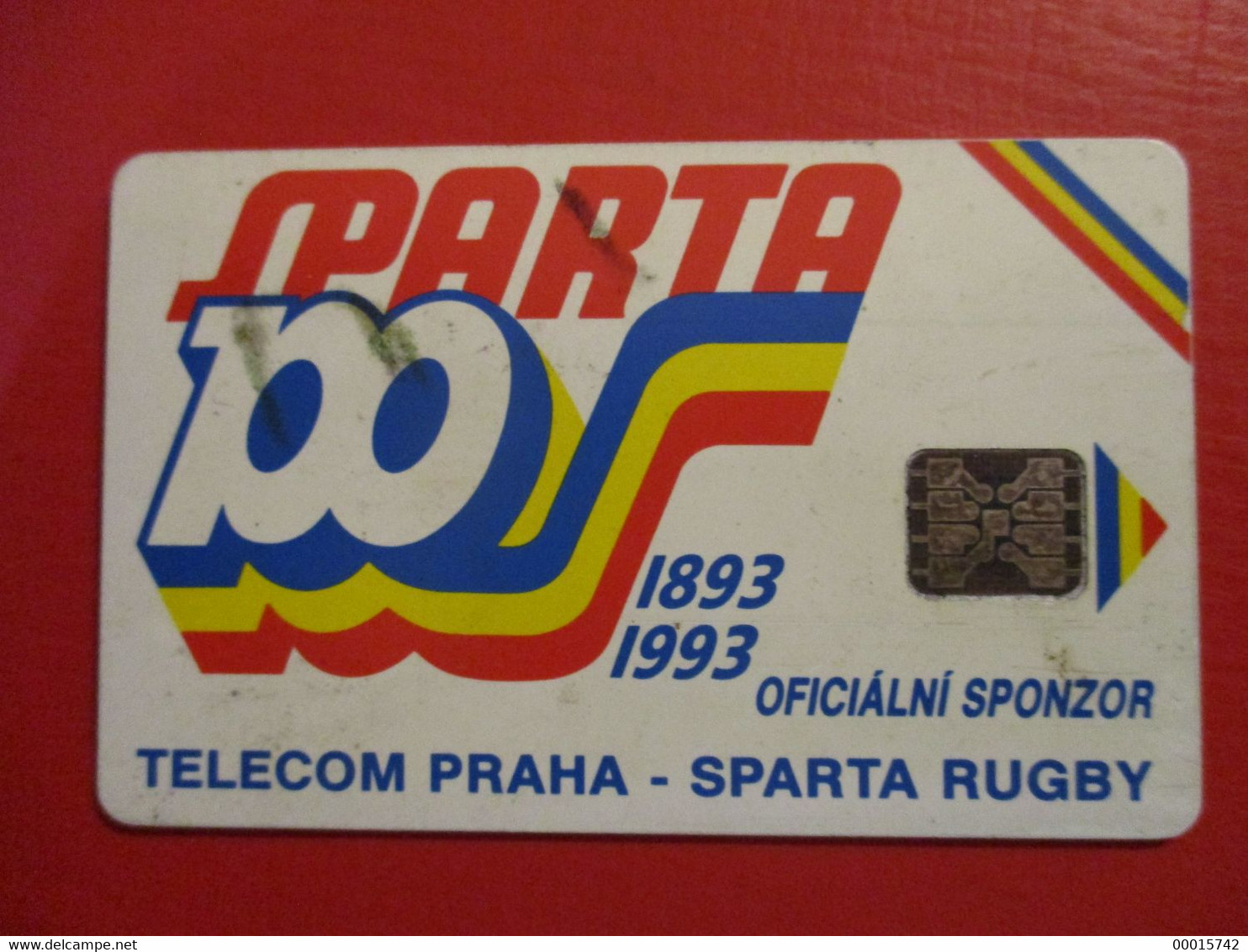 PHONECARD - TELECOM PRAHA - SPARTA RUGBY     D-0086 - Tsjechoslowakije