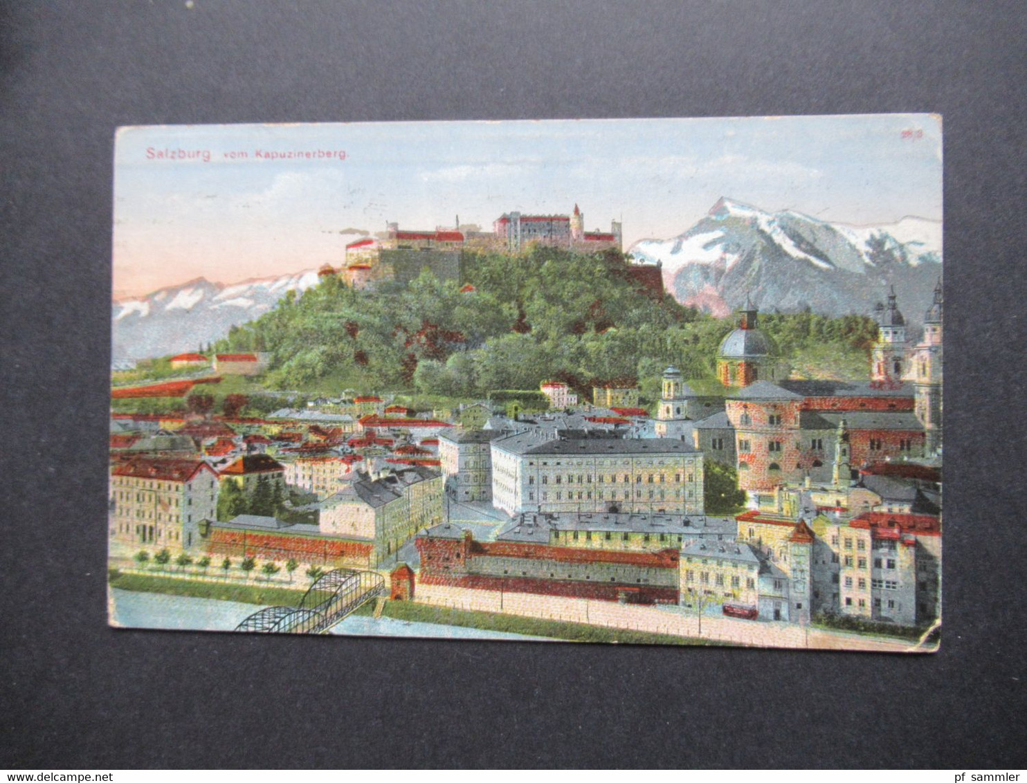 Österreich 1915 AK Salzburg Vom Kapuzinerberg Verlag Wiener Bazar Carl Kaltenbrunner Bad Ischl Gasthof Goldener Ochsen - Salzburg Stadt