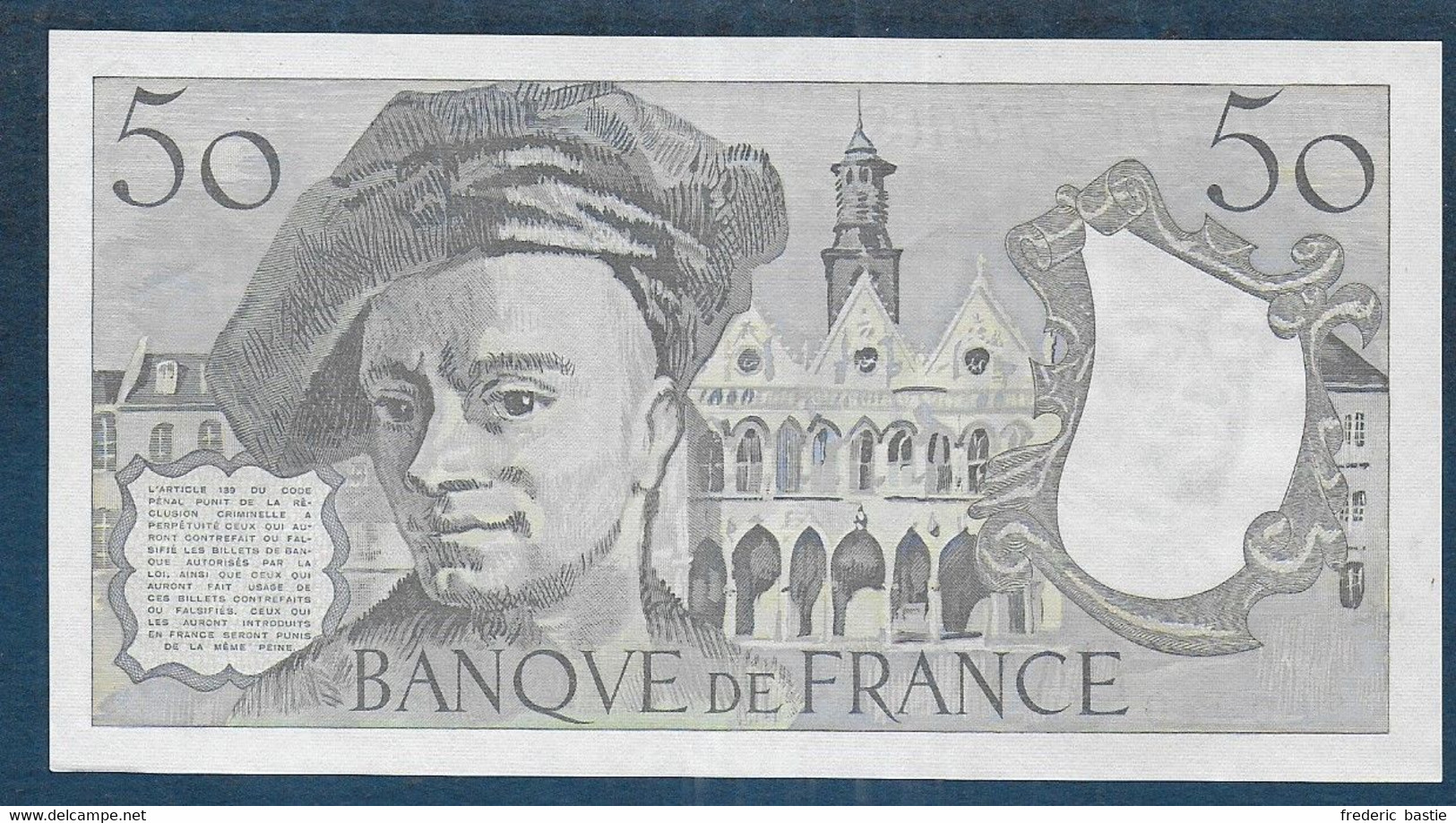 50 Francs  Quentin De La Tour  De  1987 - 50 F 1976-1992 ''Quentin De La Tour''