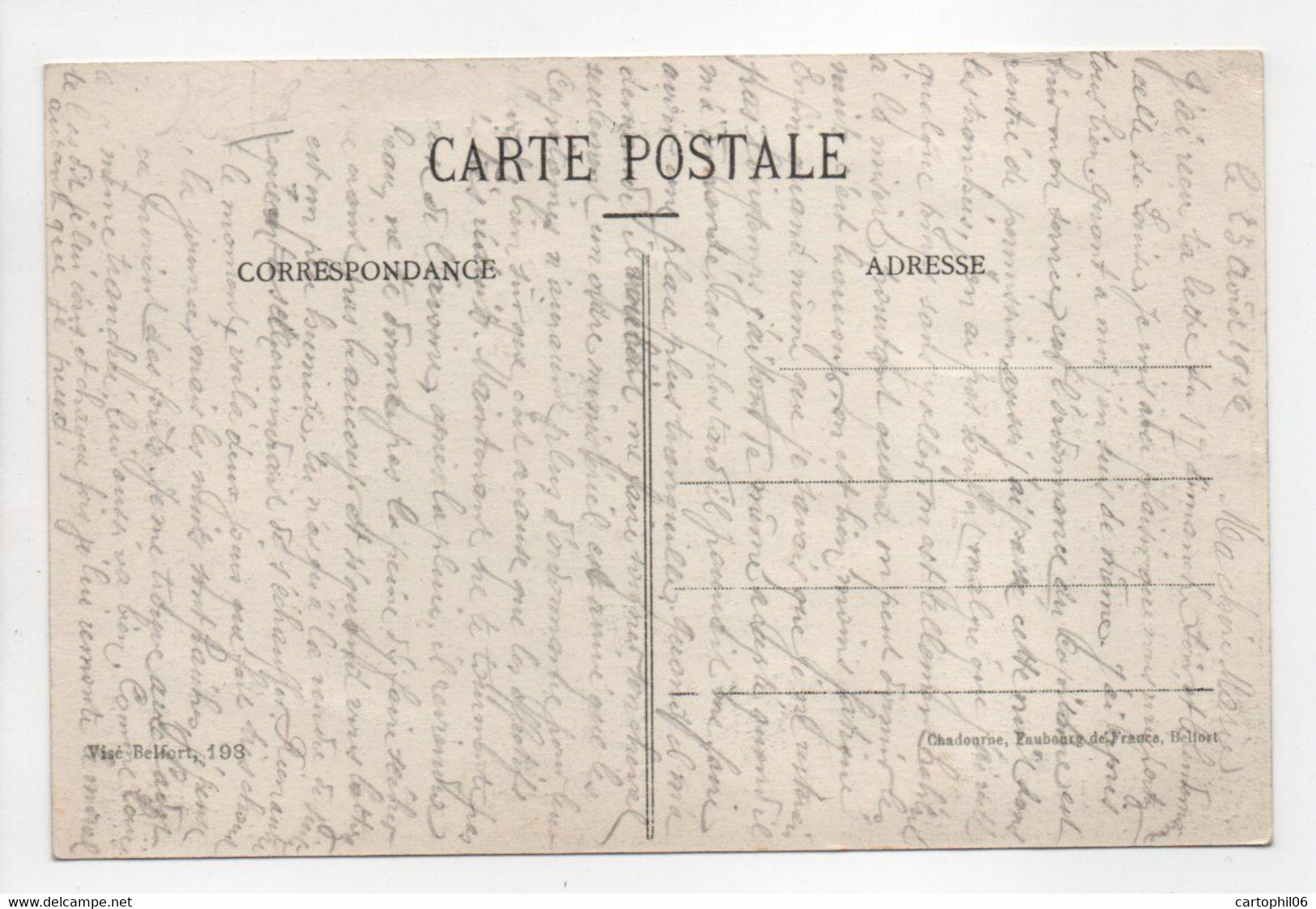 - CPA PFETTERHAUSEN (Pfetterhouse / 68) - Vue De L'Eglise - Edition Chadourne N° 2 - - Other & Unclassified