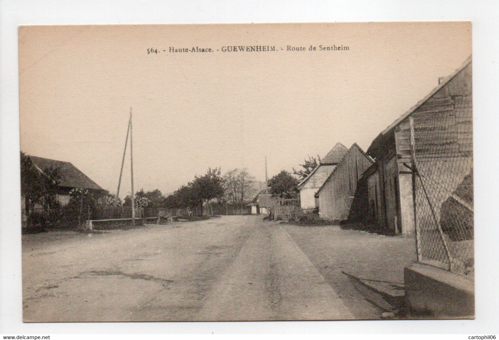 - CPA GUEWENHEIM (68) - Route De Sentheim - Edition Chadourne 564 - - Altri & Non Classificati