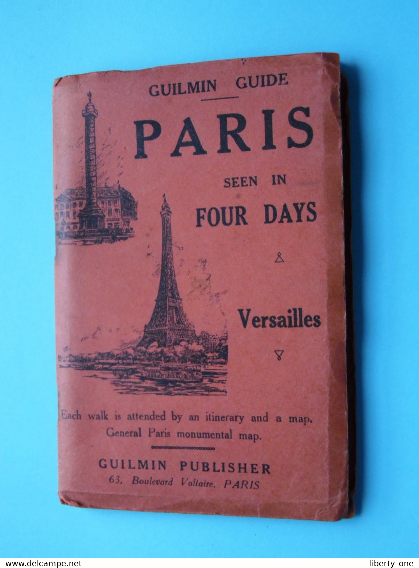 Guilmin Guide PARIS Seen In Four Days - Versailles ( Imp. Dufrénoy / Crété ) GUILMIN Publisher () Voir Photos ! - Europe