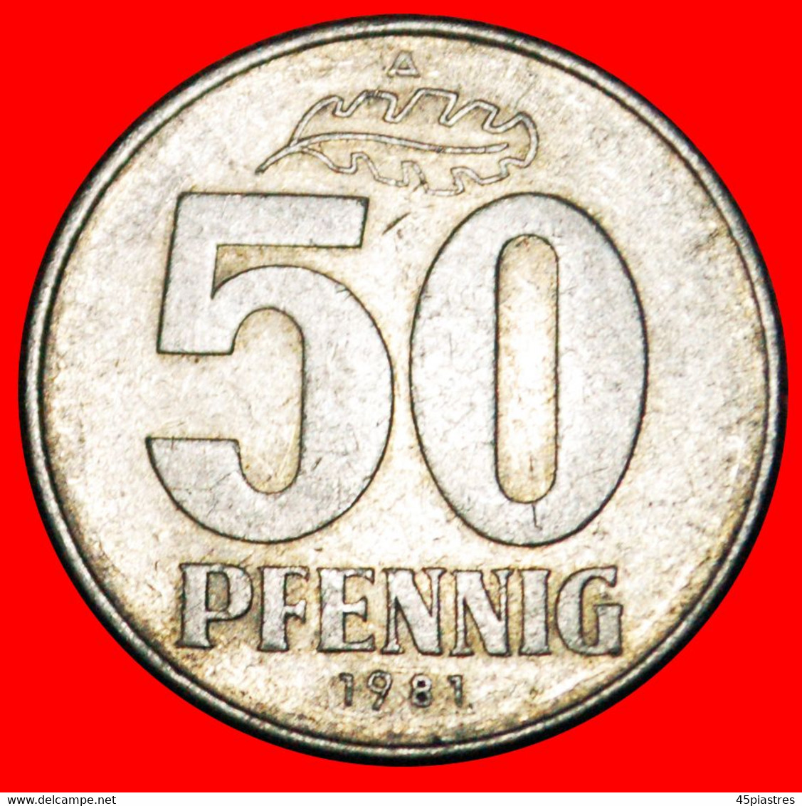 * HAMMER AND COMPASS (1958-1990): GERMANY ★ 50 PFENNIG 1981A! LOW START ★ NO RESERVE! - 50 Pfennig