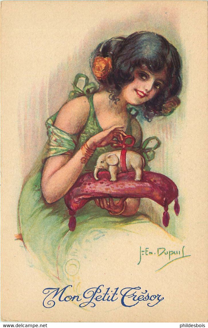 Illustrateur Emile DUPUIS  " Mon Petit Trésor " Femme - Dupuis, Emile