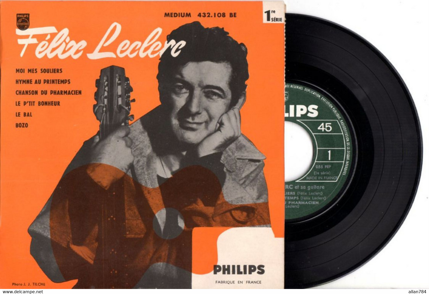 1er EP FRANCAIS FELIX LECLERC (CANADA ) MOI MES SOULIERS + 5 - 1954 - ETAT NEUF - Autres & Non Classés