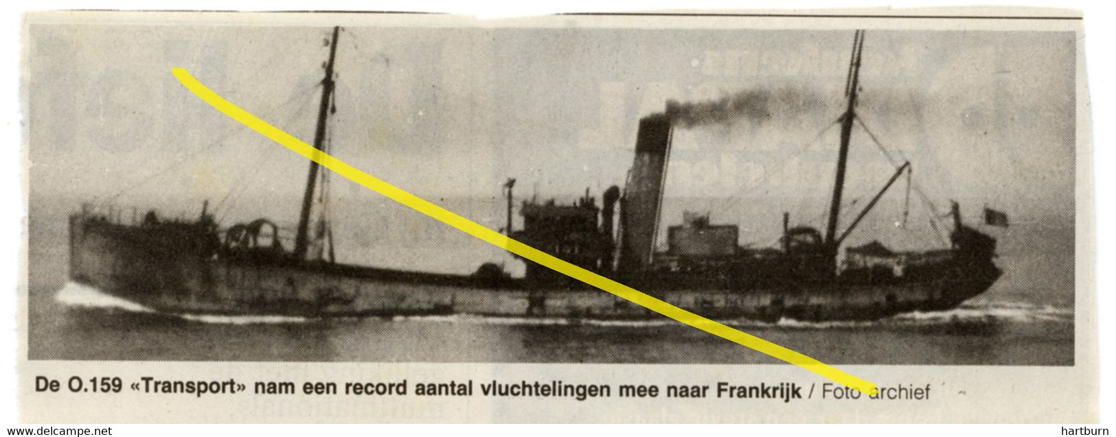 O.159 Transport (Krantenknipsels Pecherie A Vapeur, Vissersboot) (BAK-2) Oostende - Ostende - Otros & Sin Clasificación