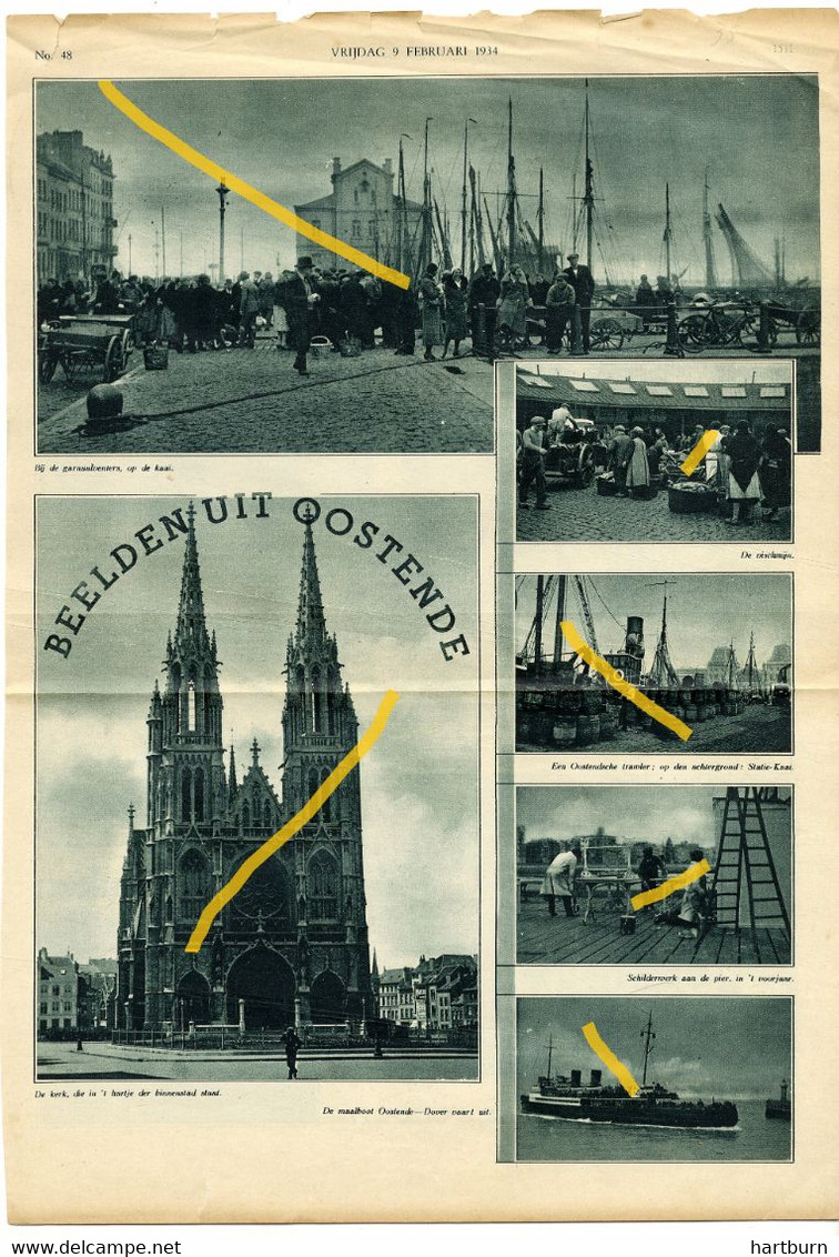 De Visserskaai, Oostende 1934 (BAK-2) Ostende - Géographie & Histoire